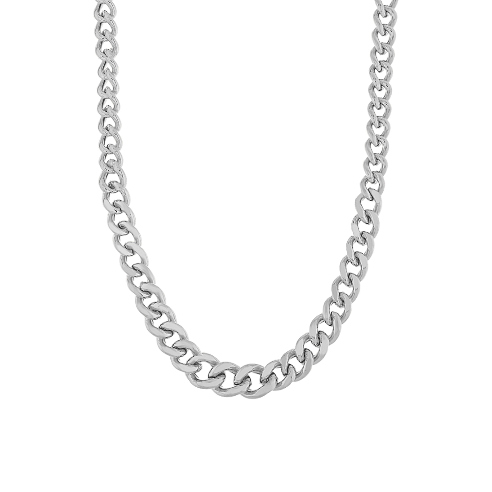 Curb Chain in Sterling Silver (18 in)