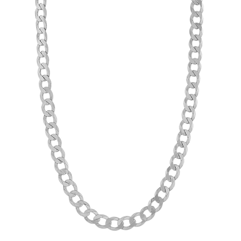 18 in Sterling Silver Curb Chain (5.9mm)