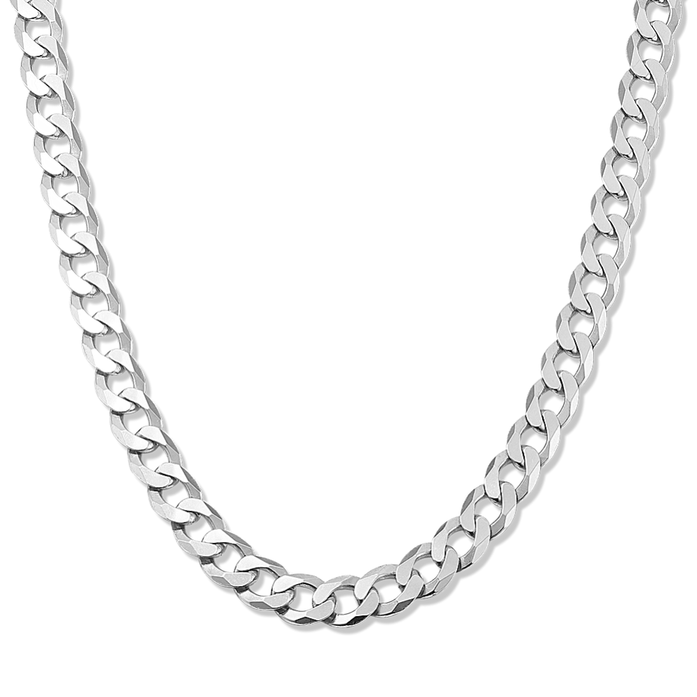 18 in Sterling Silver Curb Chain (5.9mm)