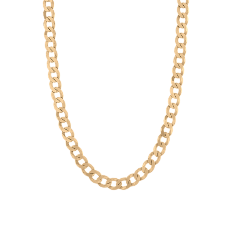 Curb Chain in Vermeil 14K Yellow Gold (18 in)