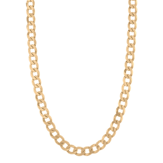 Curb Chain in Vermeil 14K Yellow Gold 22 in