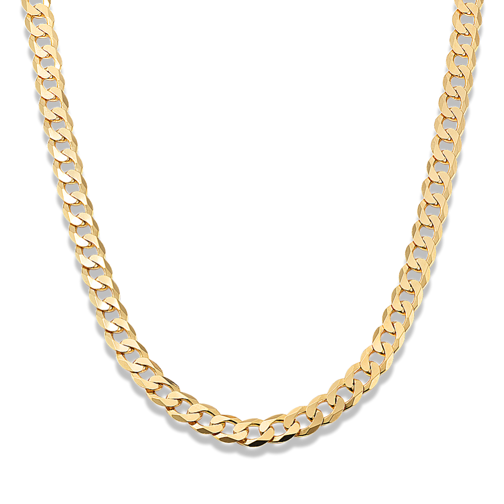 22'' 14K Yellow Gold Vermeil Curb Chain (5.9mm)