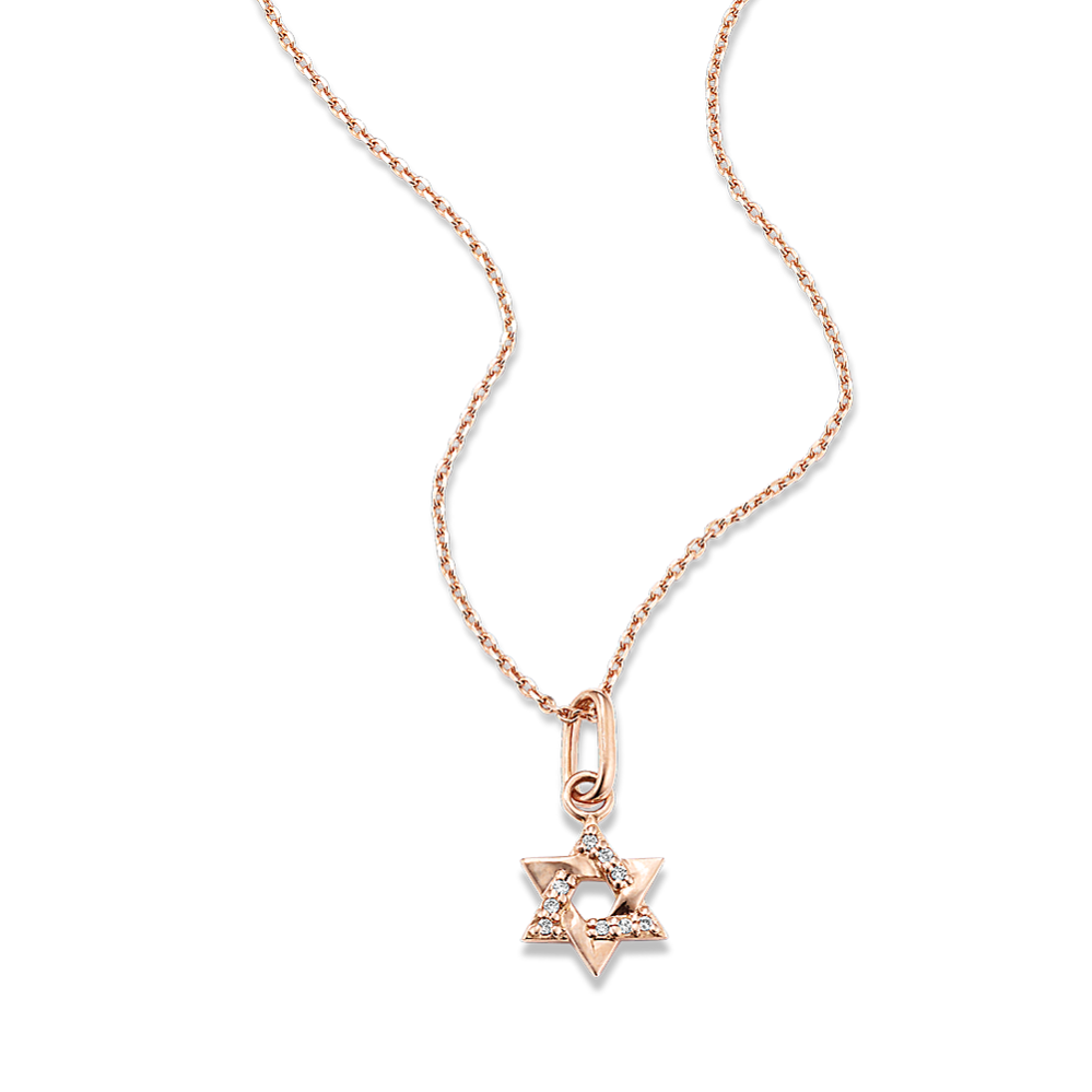 Diamond Accent Star of David Pendant
