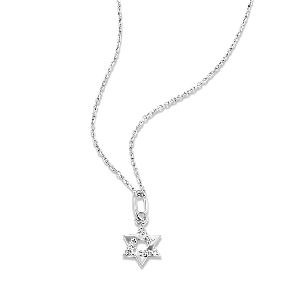 Diamond Accent Star of David Pendant