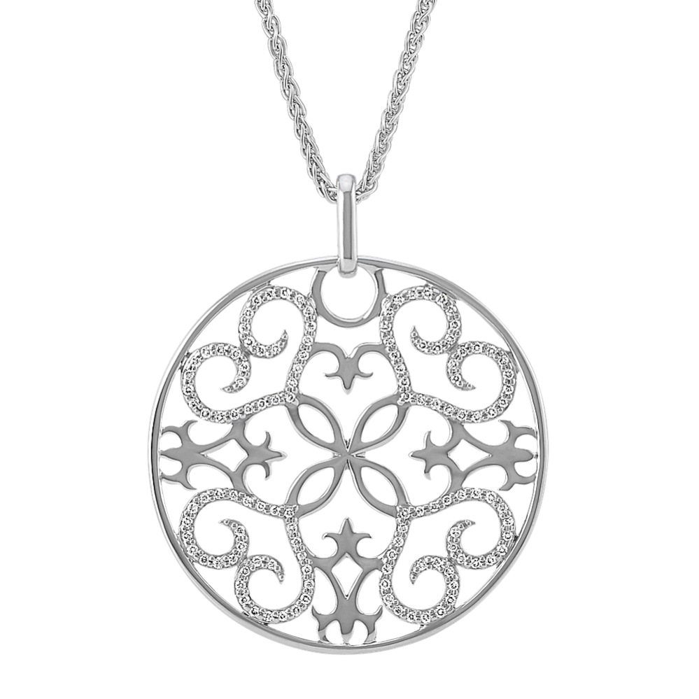 Diamond Circle Pendant (24''.)