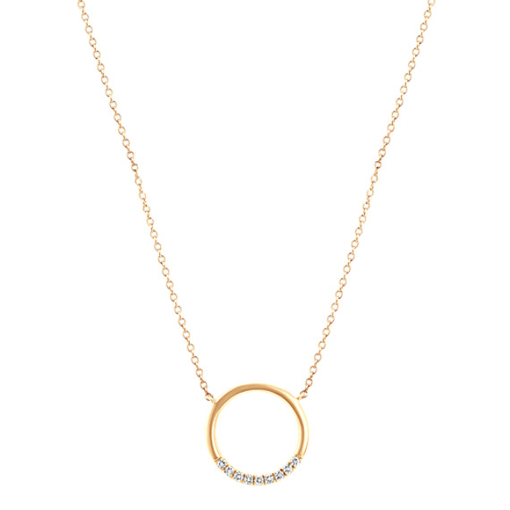 Diamond Circle Pendant In 14k Yellow Gold 18 Shane Co - Gold Diamond Pendant Diamond Circle Pendant In 14k Yellow Gold 18 Shane Co - Gold Diamond Pendant
