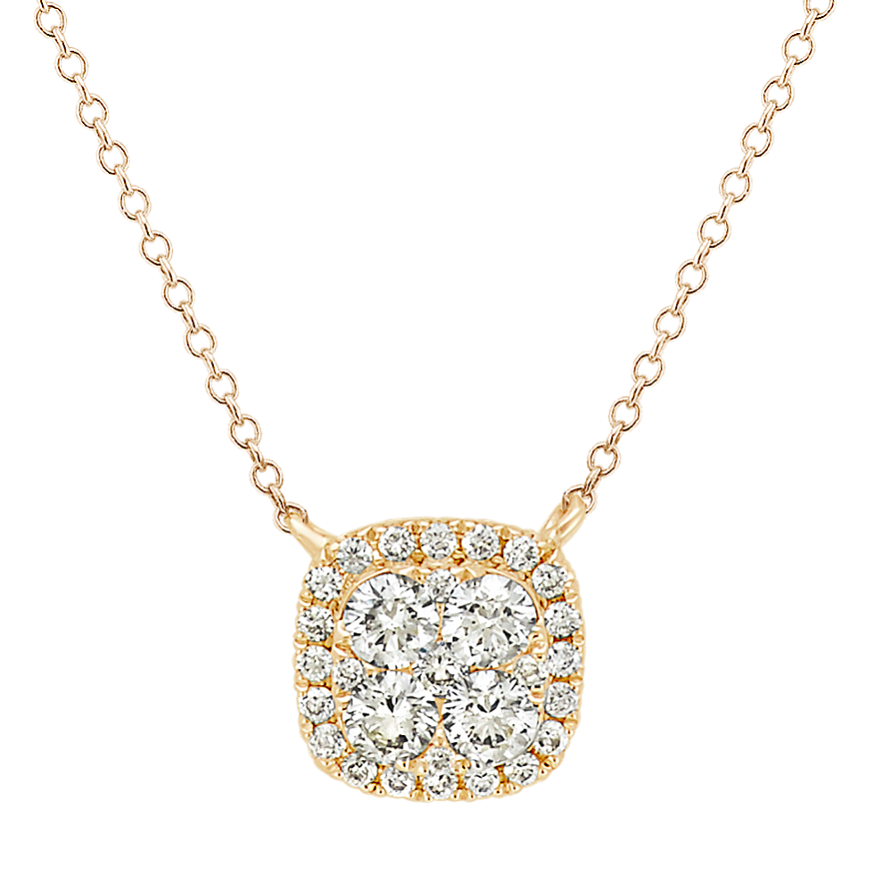 Stellar Diamond Cluster Necklace