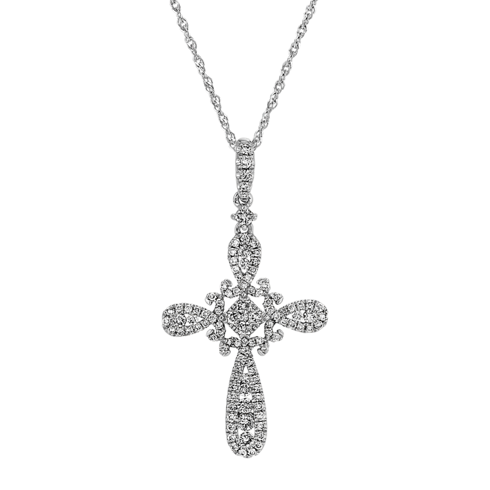 Diamond Cross Pendant (20 in)