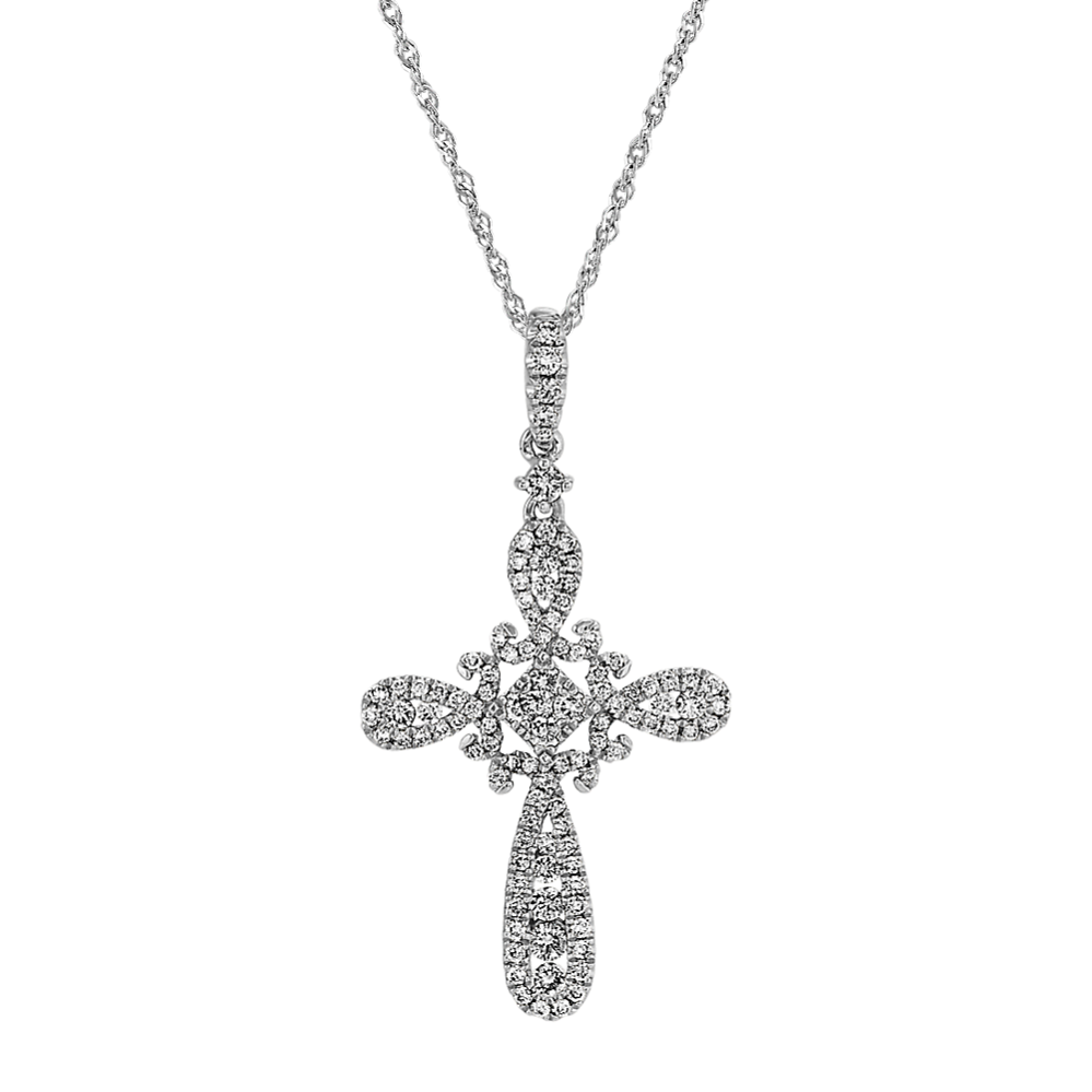 Diamond Cross Pendant (20'')