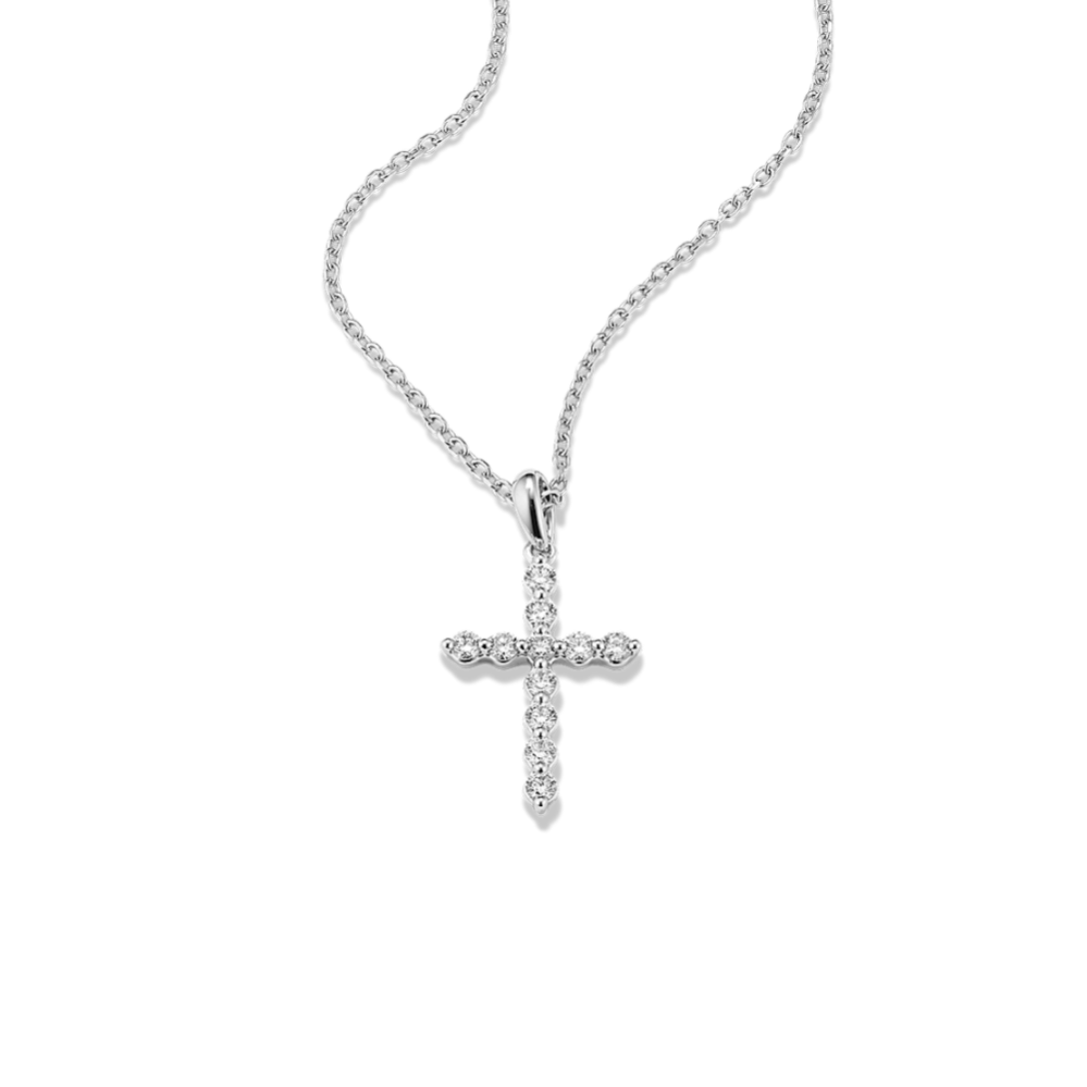 Leonie 0.20 tcw Diamond Cross Pendant