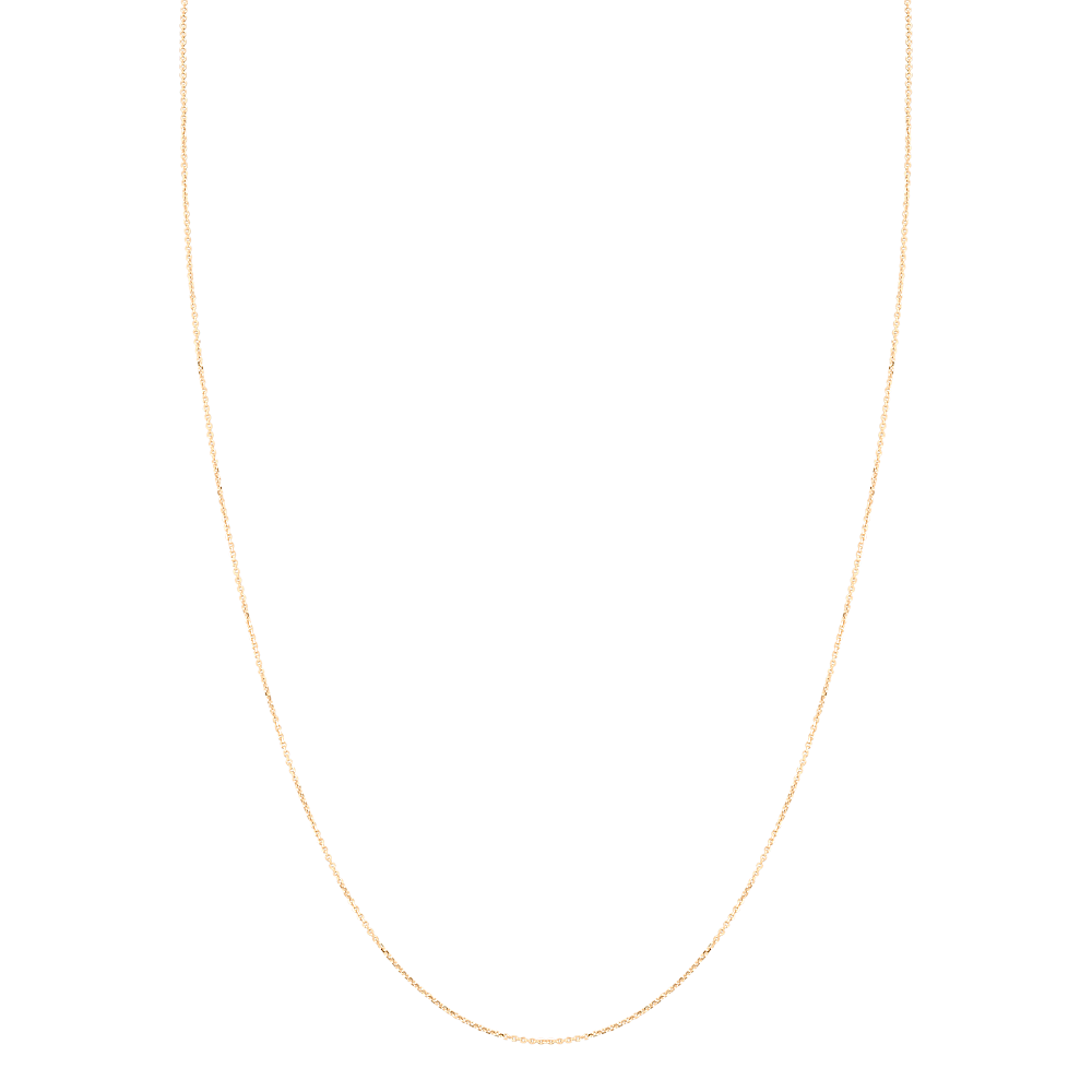 14K Solid Gold Box Chain Extender 14K Rose Gold / Cable Chain