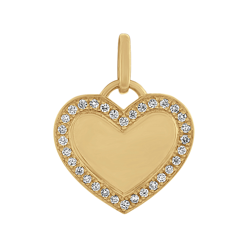 Diamond store heart charm