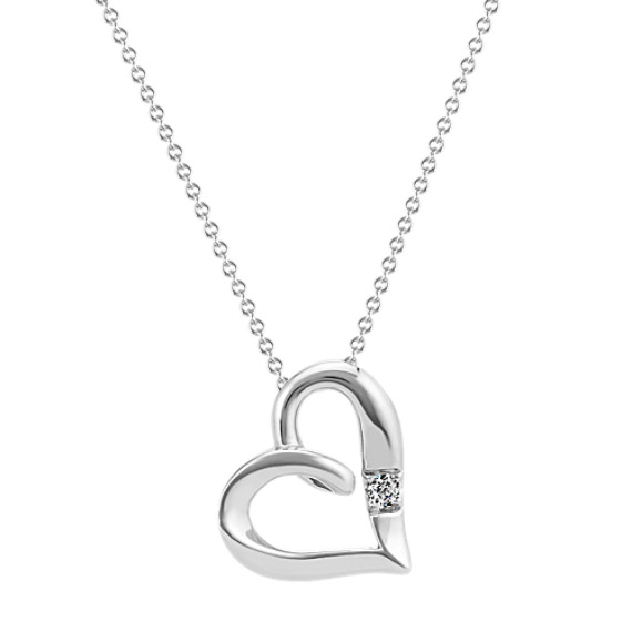 sterling silver heart necklace