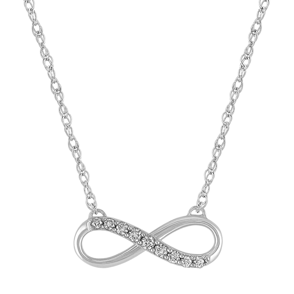 Diamond Infinity Necklace (18'')