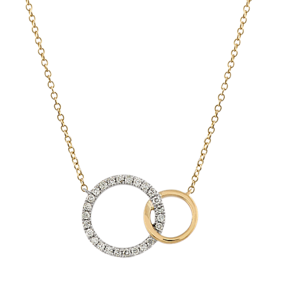 Together Interlocking Circles Diamond Necklace