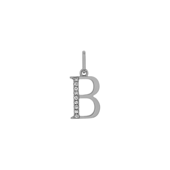 Diamond Accent Letter B Charm