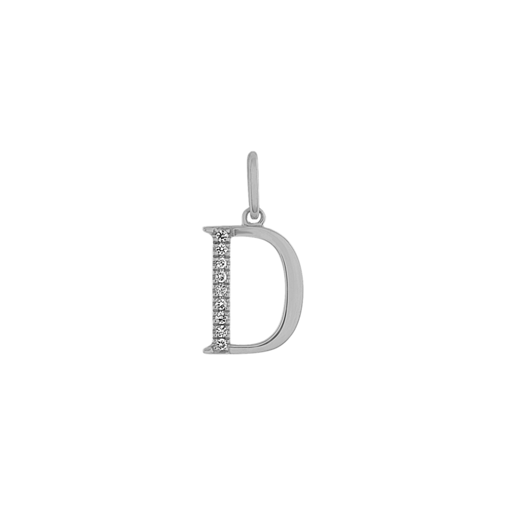 Diamond Accent Letter D Charm