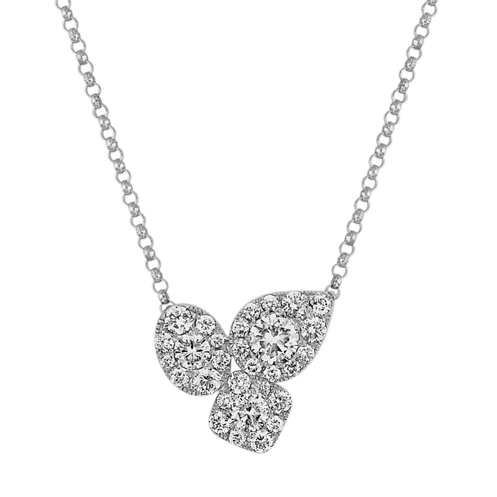 Diamond Necklace in 14k White Gold (18 in.)