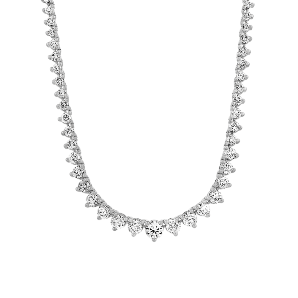 Graduated 6 tcw Diamond Tennis Necklace