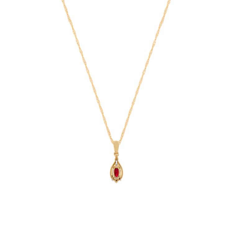 Ruby Earrings and Pendant Matching Set