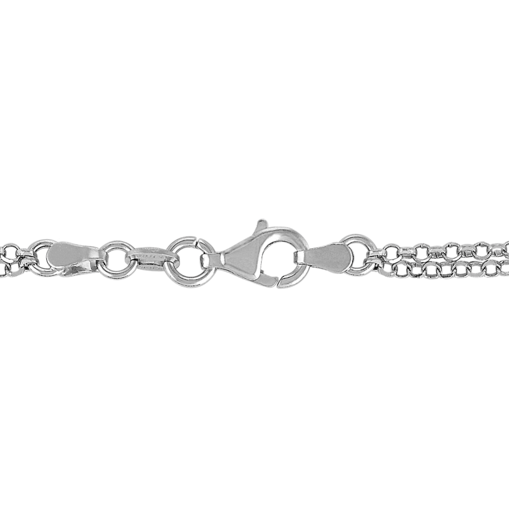 Sterling Silver Engravable Infinity Necklace | Shane Co.