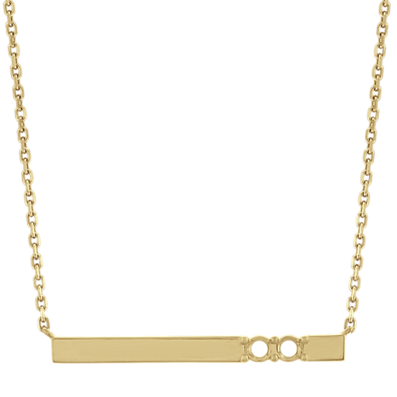 Pick-Your-Gems Bar Necklace