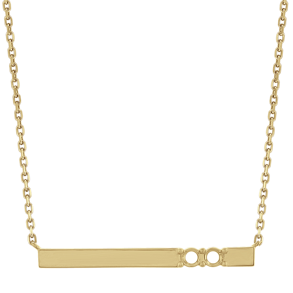 Pick-Your-Gems Bar Necklace