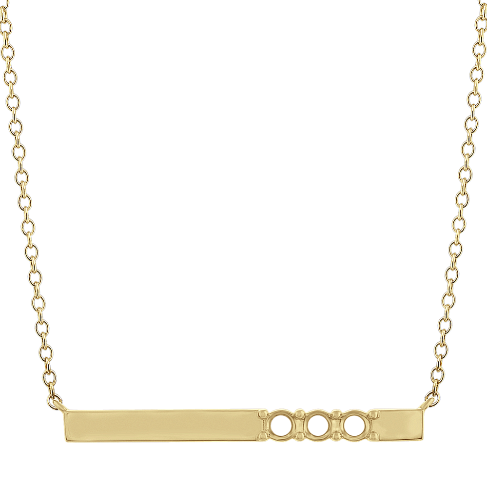 Pick-Your-Gems Bar Necklace