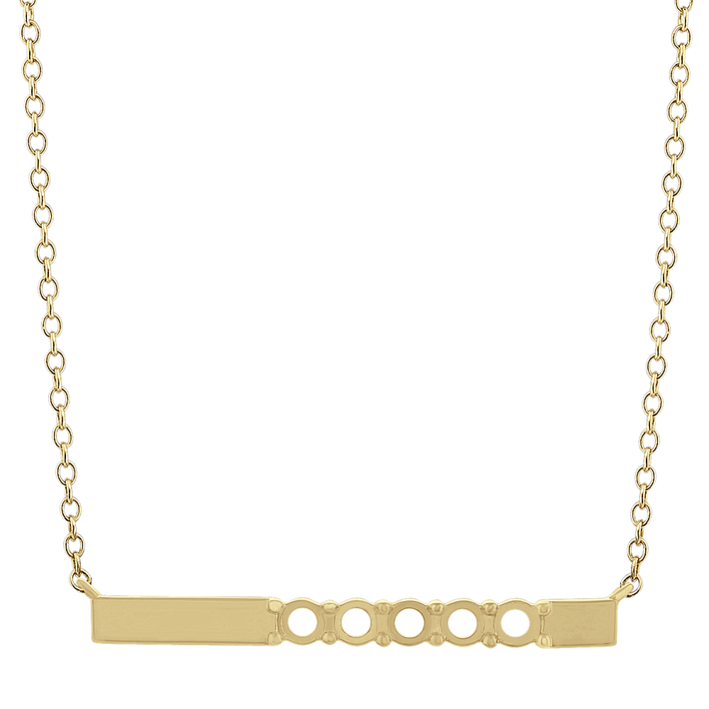 Pick-Your-Gems Bar Necklace