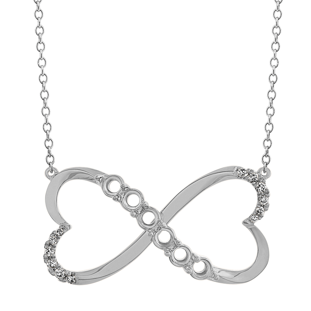 Pick-Your-Gems Infinity Hearts Necklace