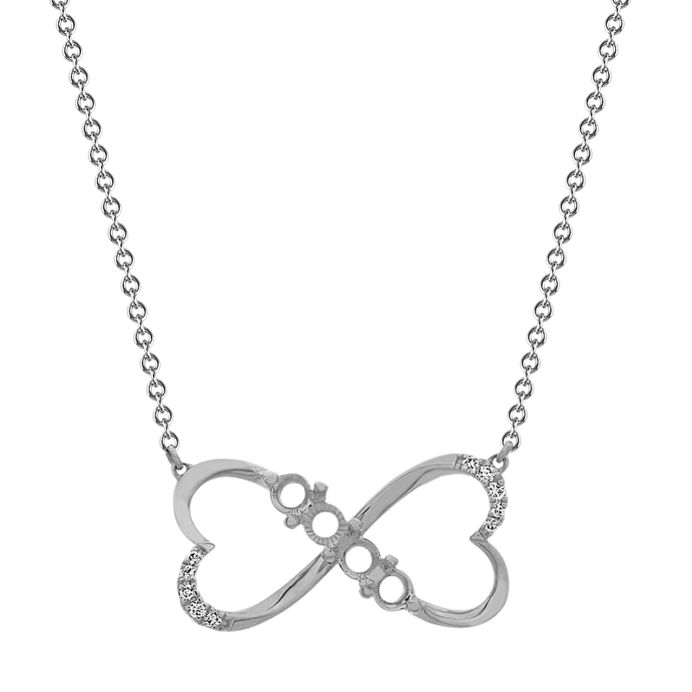 Pick-Your-Gems Infinity Hearts Necklace