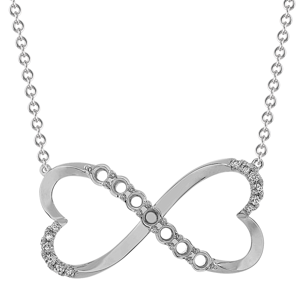 Pick-Your-Gems Infinity Hearts Necklace