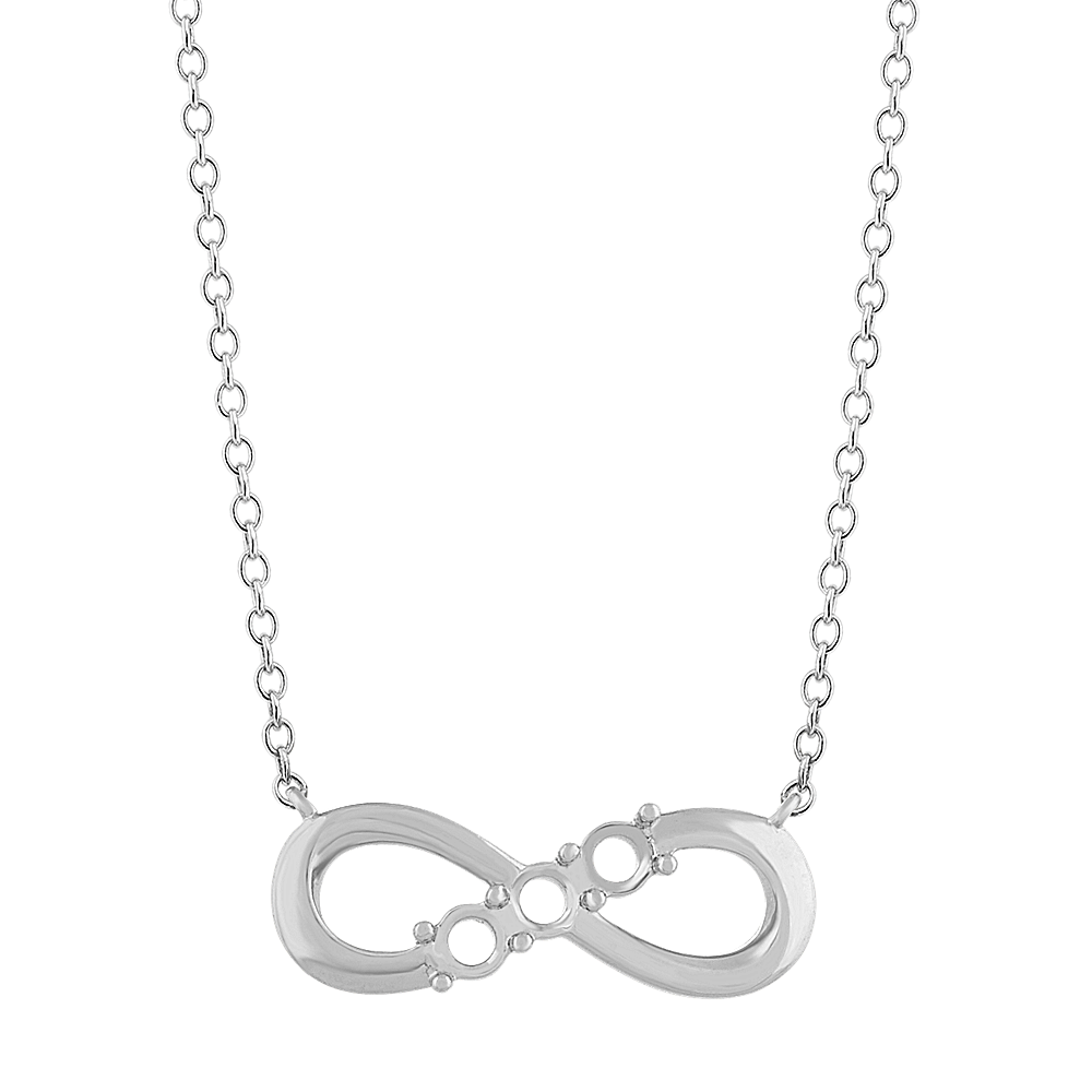 White gold family on sale necklace