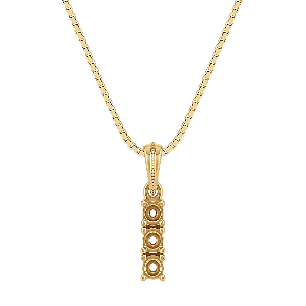 Moments Pick-Your-Gems Three-Stone Pendant (3mm)