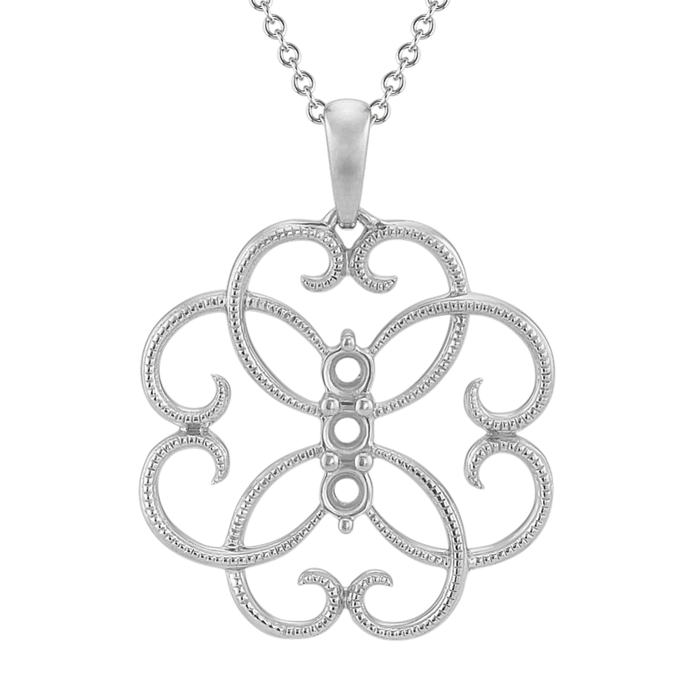Pick-Your-Gems Floral Pendant