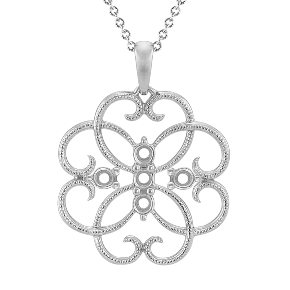 Pick-Your-Gems Floral Pendant