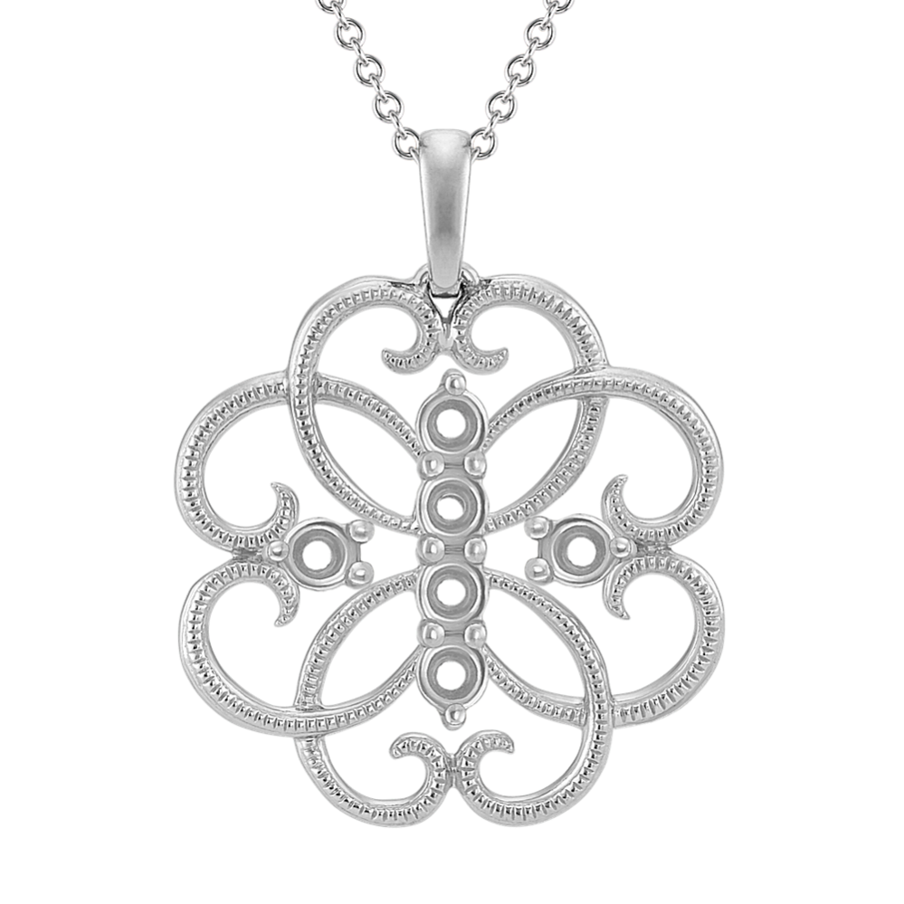 Pick-Your-Gems Floral Pendant