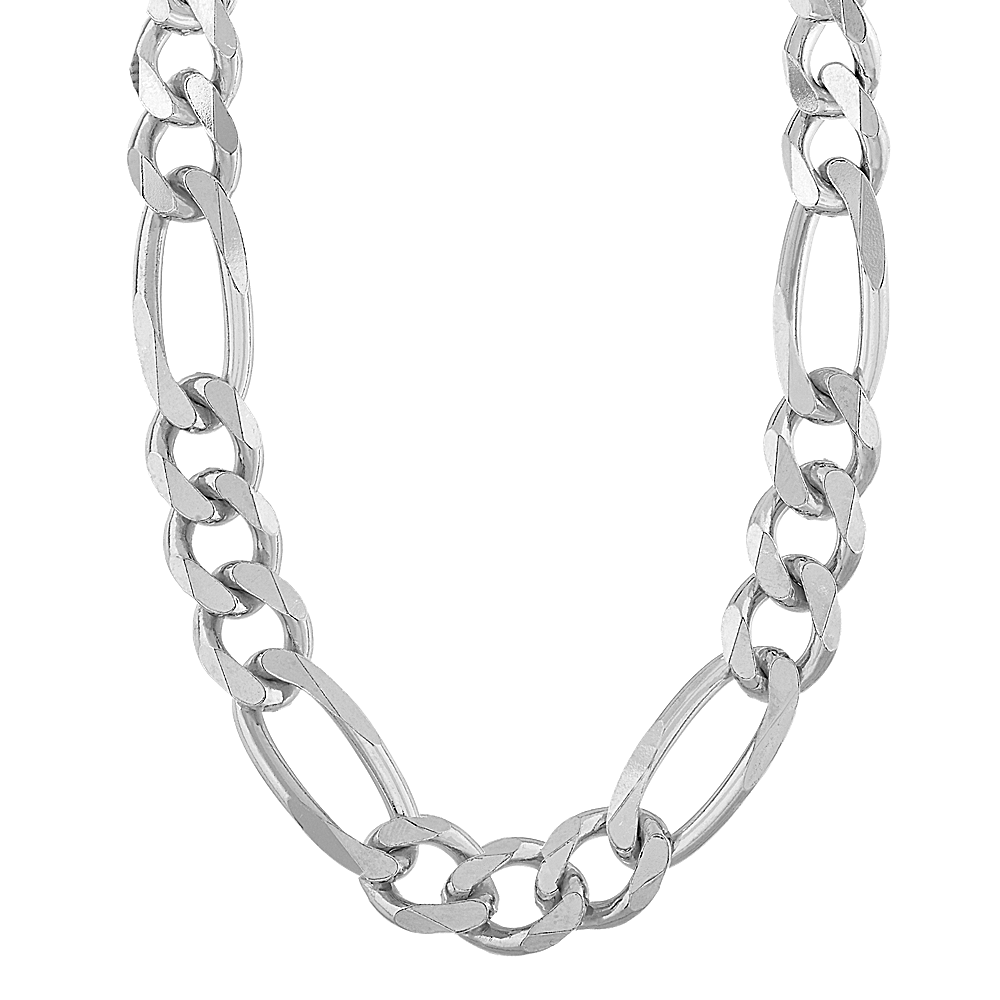 Sterling Silver Figaro Chain Necklace for Woman/ Men 1mm3mm, 16 18
