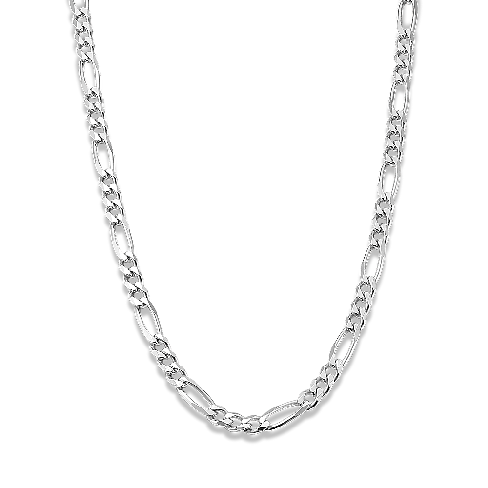 18 in Sterling Silver Figaro Chain (4.5mm)