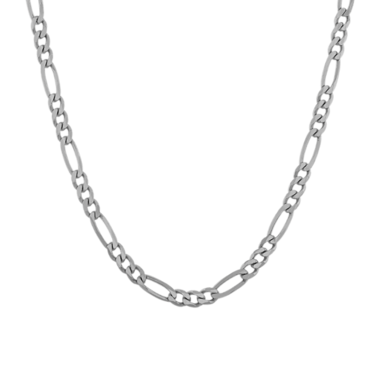 Figaro Chain in Sterling Silver (22 in)
