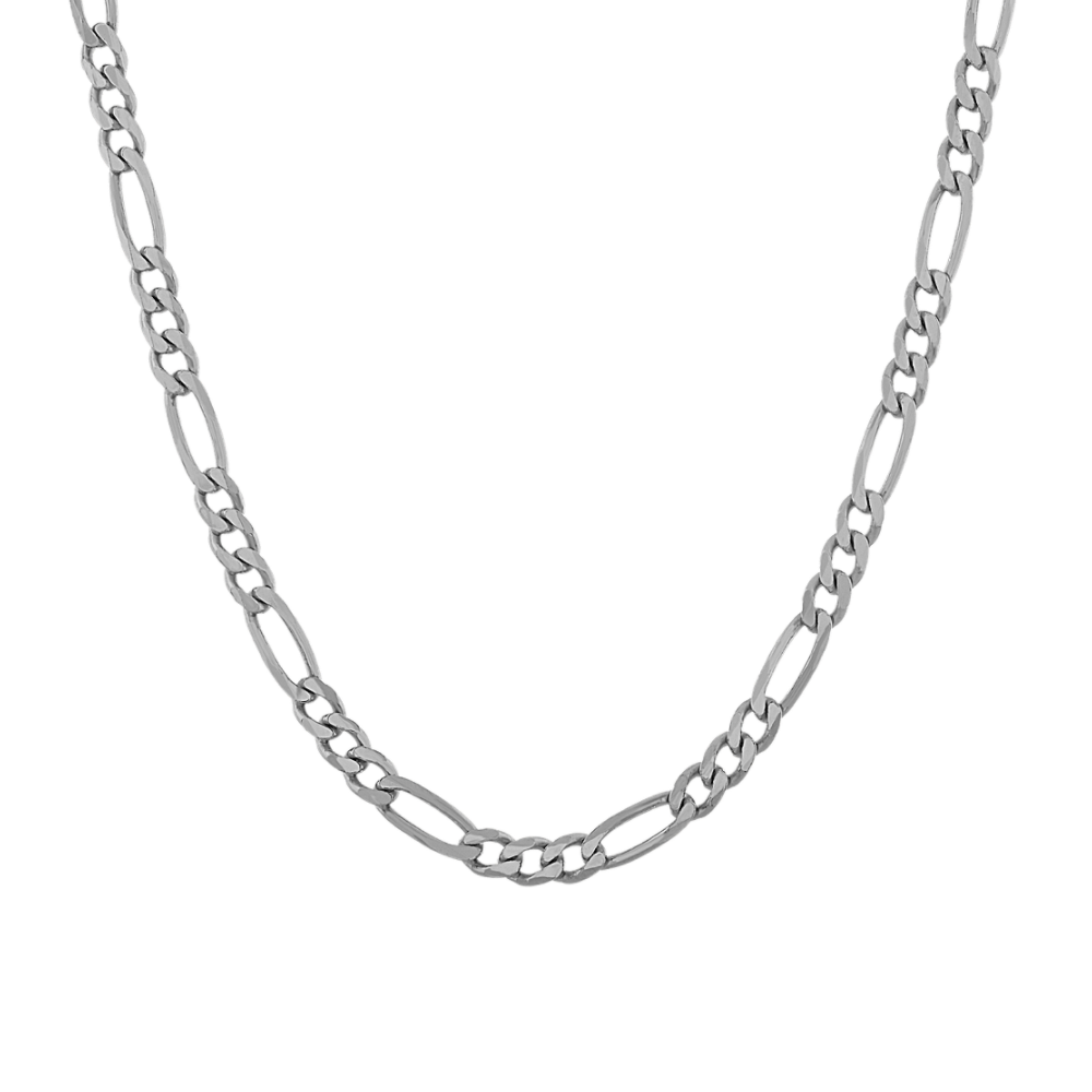 Figaro Chain in Sterling Silver (22 in)