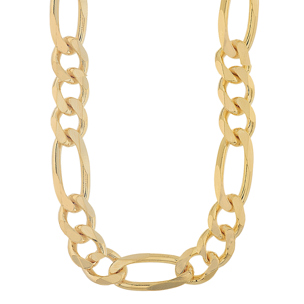 18'' 14K Yellow Gold Vermeil Figaro Chain (8.9mm)