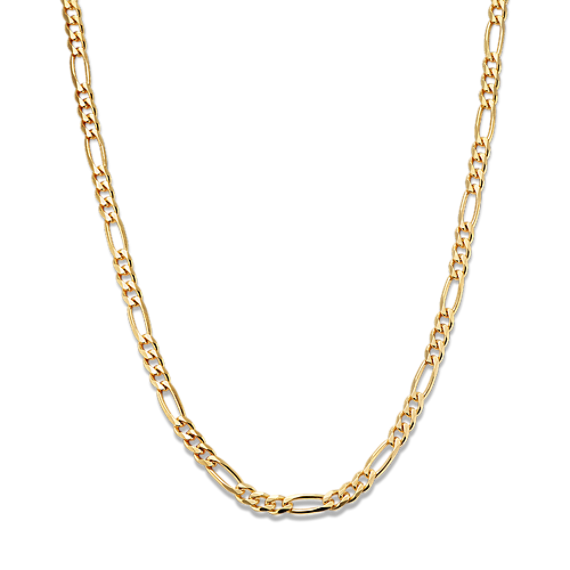 18'' 14K Yellow Gold Vermeil Figaro Chain (4.4mm)
