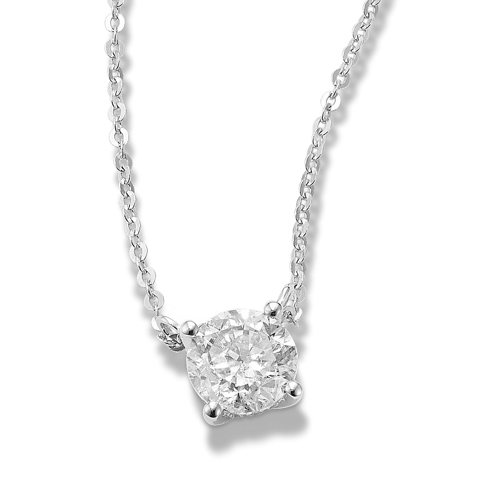 Floating 1 Ct Diamond Solitaire Pendant 18 In Shane Co