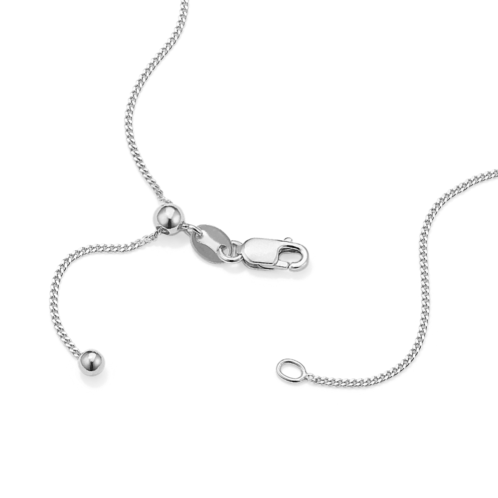 Garnet Solitaire Pendant in Sterling Silver | Shane Co.