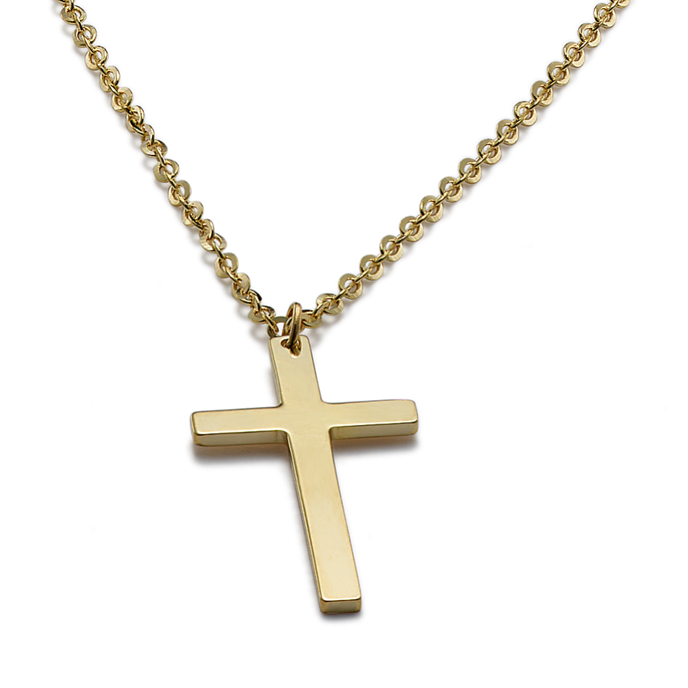 Real gold cross deals chain