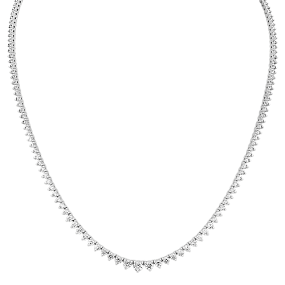 Graduated 5 tcw Diamond Tennis Necklace