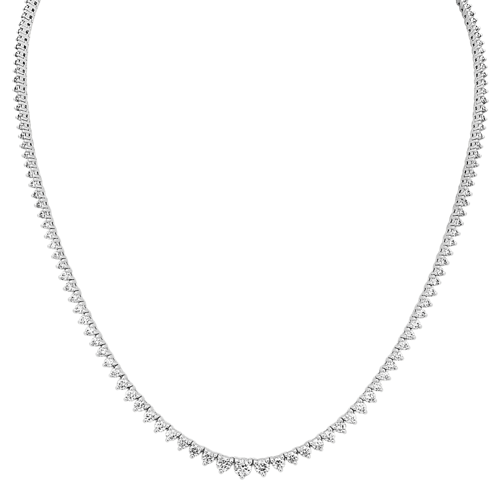 Graduated 5 tcw Diamond Tennis Necklace