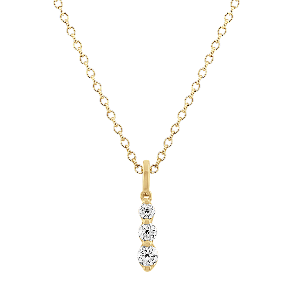 0.20 tcw Three-Stone Diamond Pendant