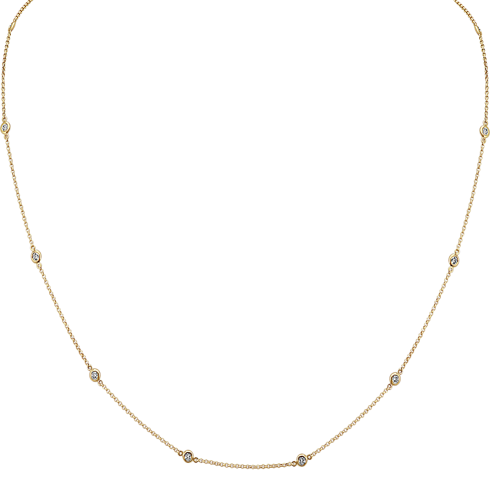0.25 ct Diamond Station Necklace (18 in)